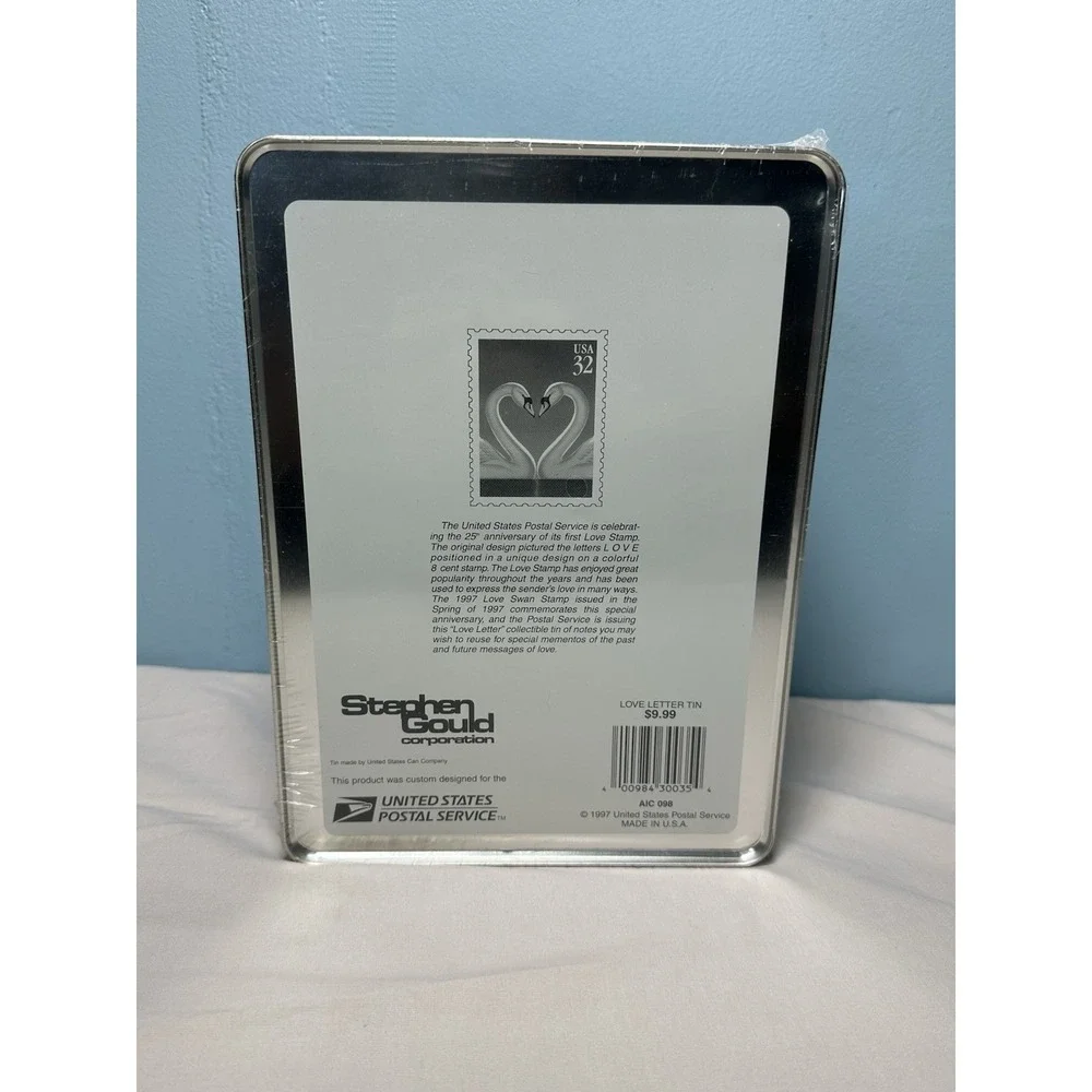 USPS Vintage 1997 Love Swans 32 Cent Stamp Stationary Envelopes New Sealed Set